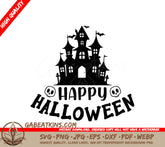 Haunted House Halloween SVG Bundle - Silhouette, Quotes, T-Shirt Designs SVG
